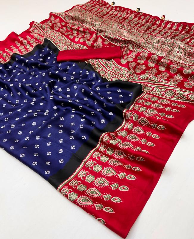 Dazira Ajrakh Luxe vol 3 catalog Ajrakh sarees wholesale price