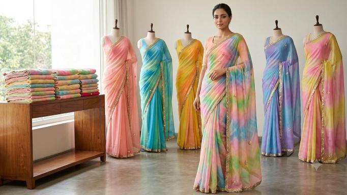 Dazira chiffon vol 3 catalog pure chiffon sarees wholesale price