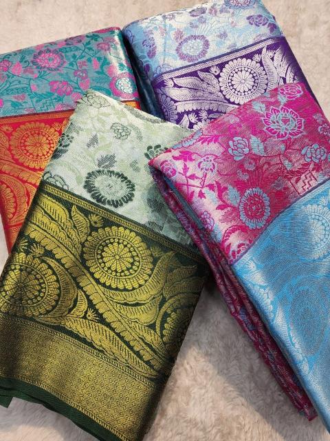 Dazira Monsoon vol 1 catalog wholesale kanjivaram silk sarees
