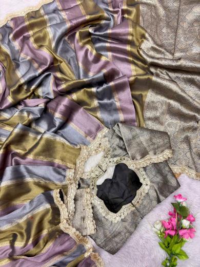 Dazira Pure Banarasi Multi Tissue Silk vol 1 catalog surat saree wholesale online