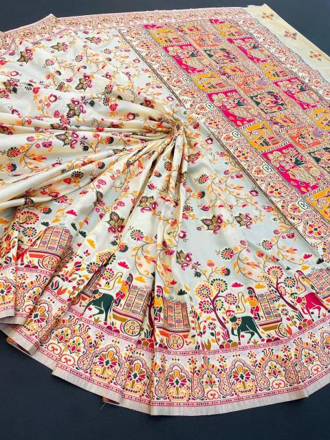 Dazira SF 827 vol 2 catalog pure Rajwadi Pashmina silk saree wholesale market