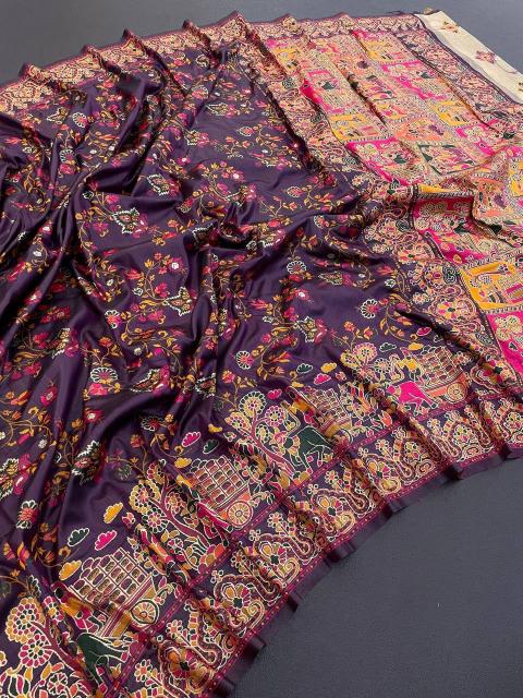Dazira SF 827 vol 2 catalog pure Rajwadi Pashmina silk saree wholesale market