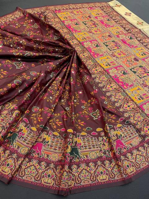 Dazira SF 827 vol 2 catalog pure Rajwadi Pashmina silk saree wholesale market