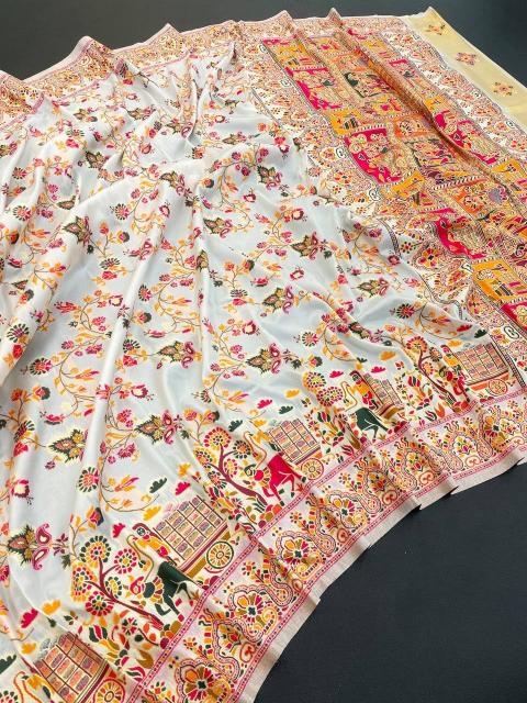 Dazira SF 827 vol 2 catalog pure Rajwadi Pashmina silk saree wholesale market