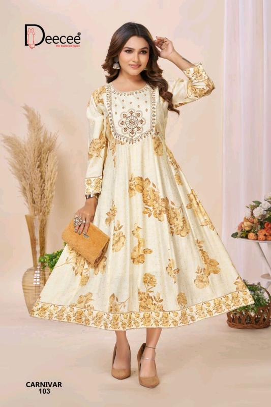 Deecee Carnivar catalog anahi kurtis wholesale
