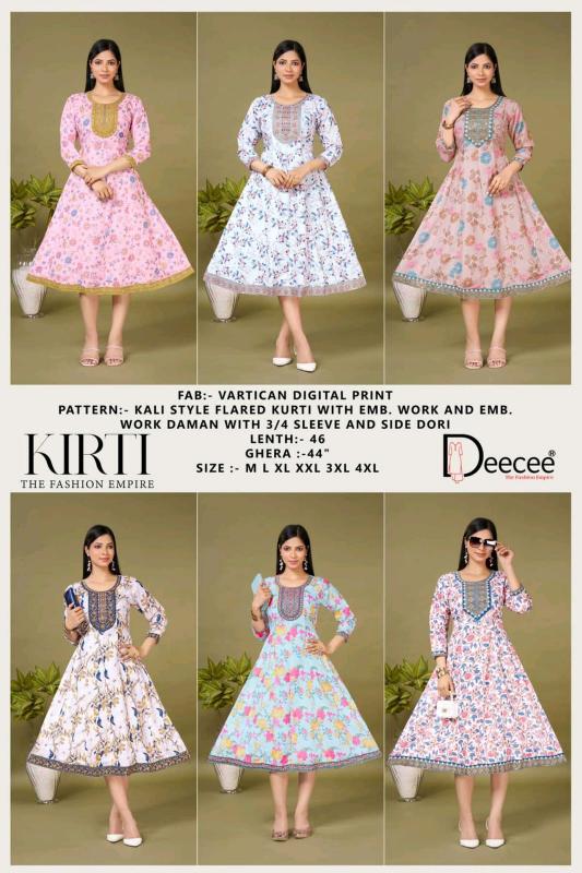 Deecee Kriti 0.2 catalog wholesale kurti rates online