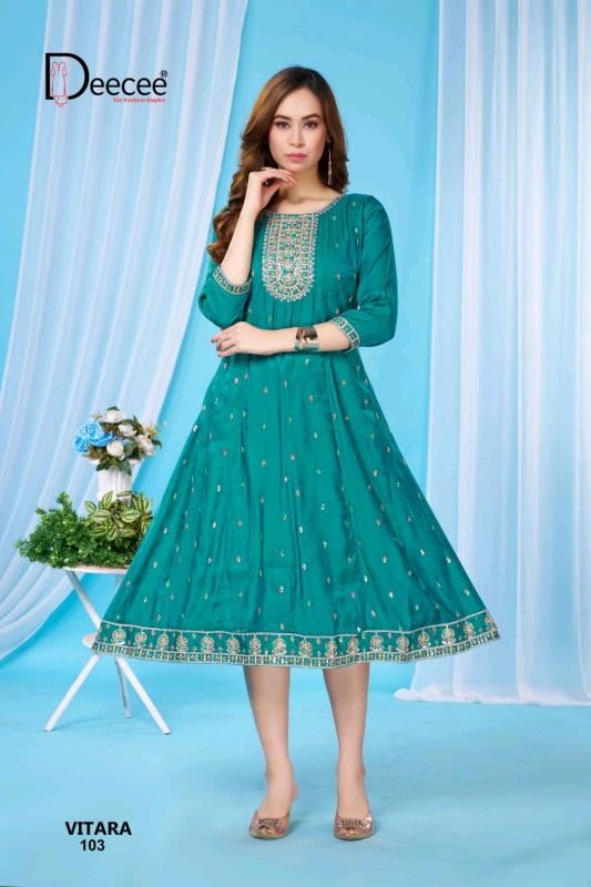 Deecee Vitara catalog wholesale kurti suppliers in kolkata