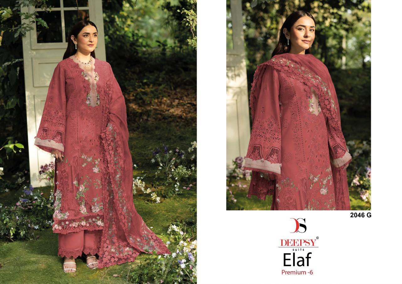 Deepsy Elaf Premium vol 6 D 2046 E To H catalog pakistani suits online wholesale