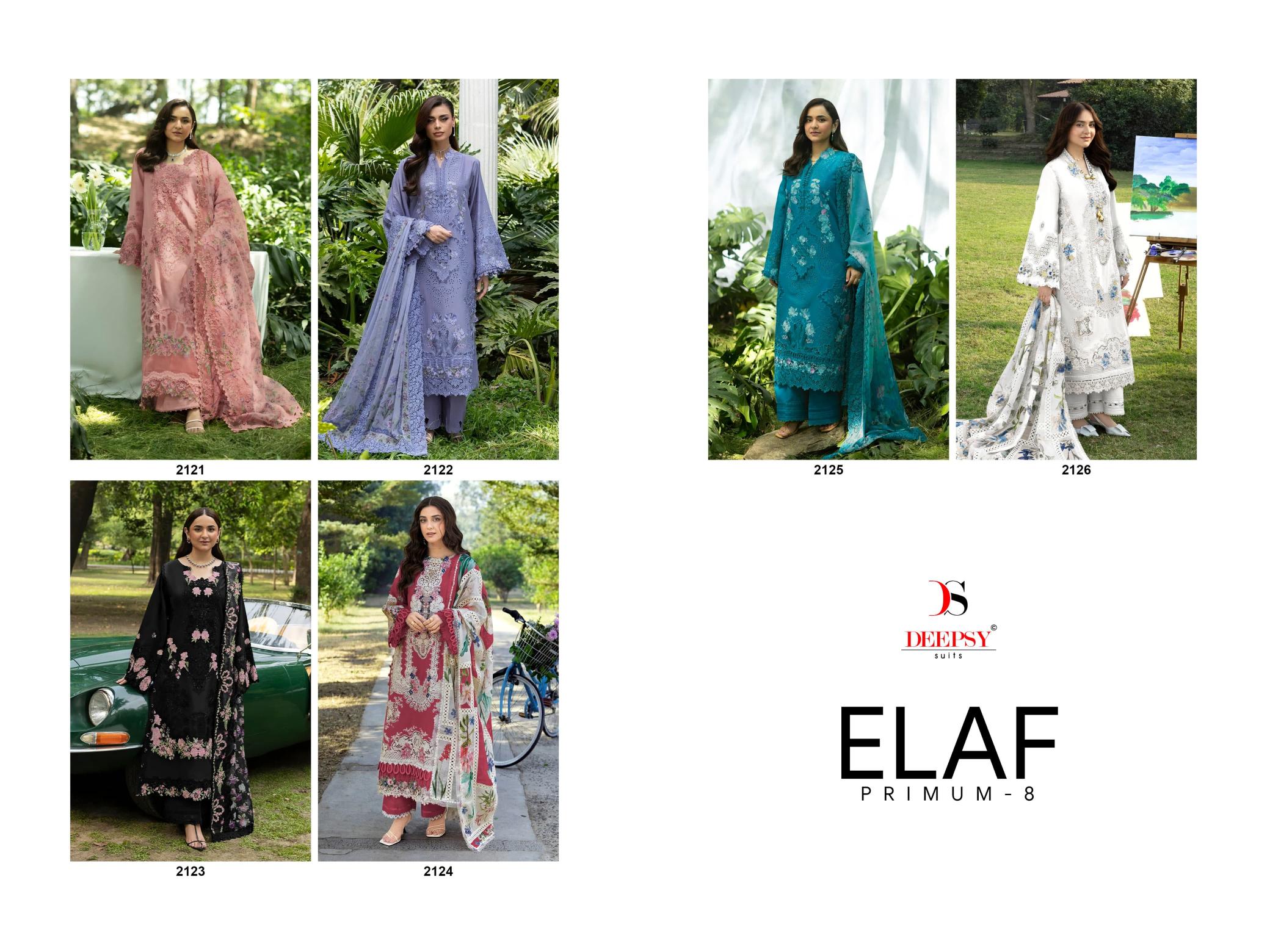Deepsy Elaf Premium vol 8 catalog pakistani suits replica wholesale