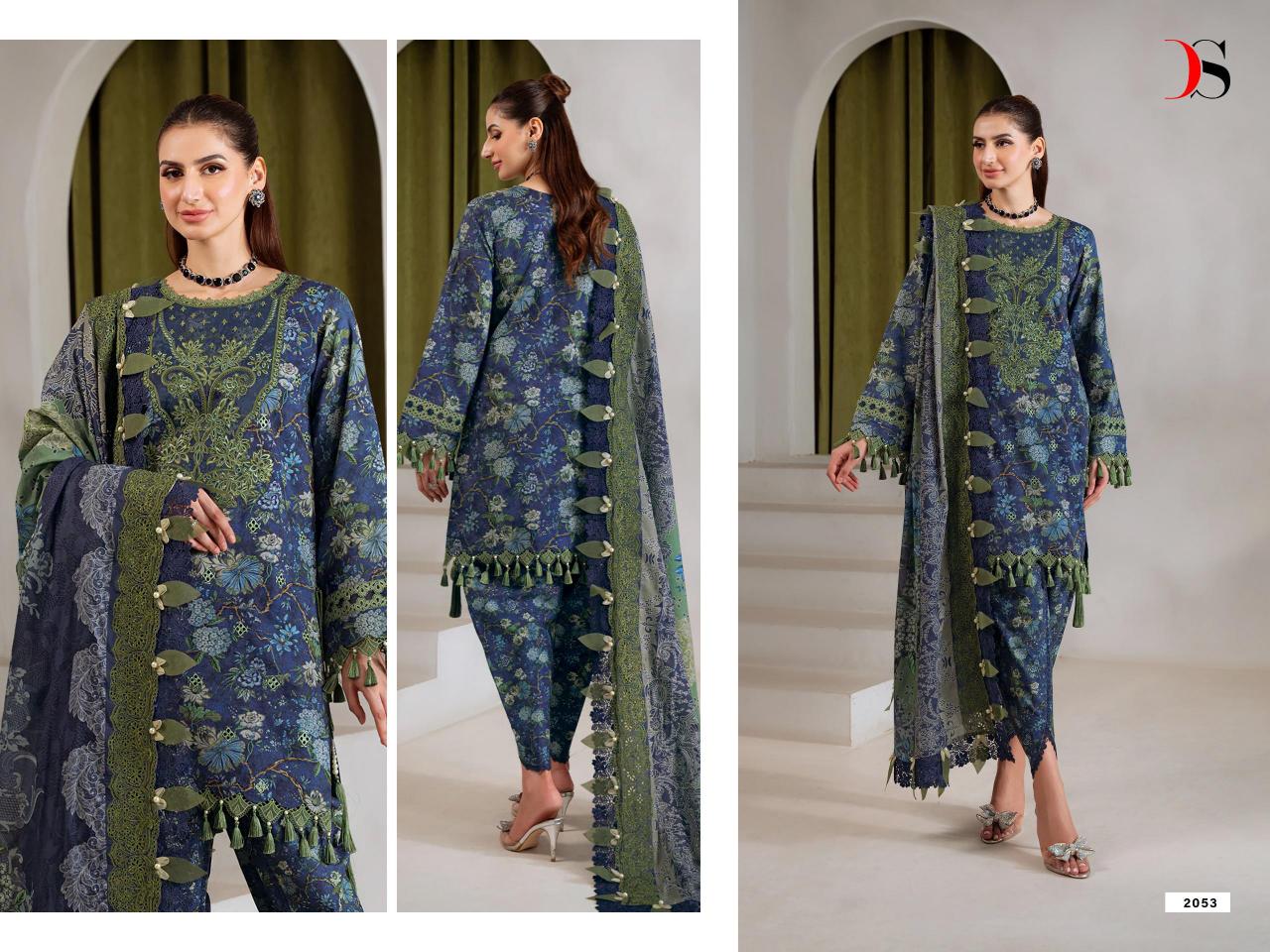 Deepsy Jade Baagh vol 2 Chiffon Dupatta pakistani suits wholesalers in mumbai