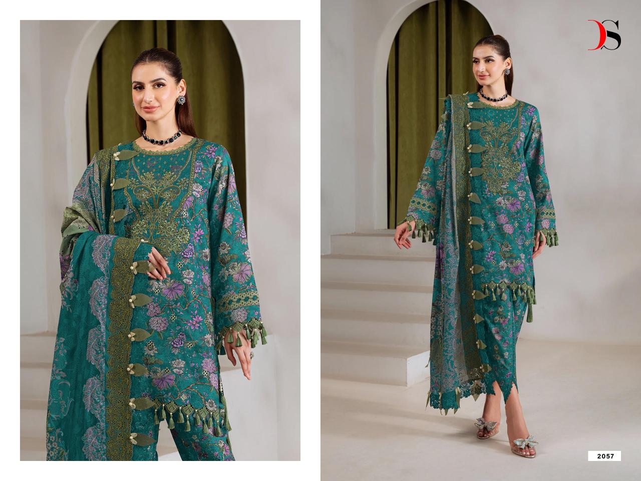 Deepsy Jade Baagh vol 2 Cotton Dupatta catalog wholesale pakistani suits