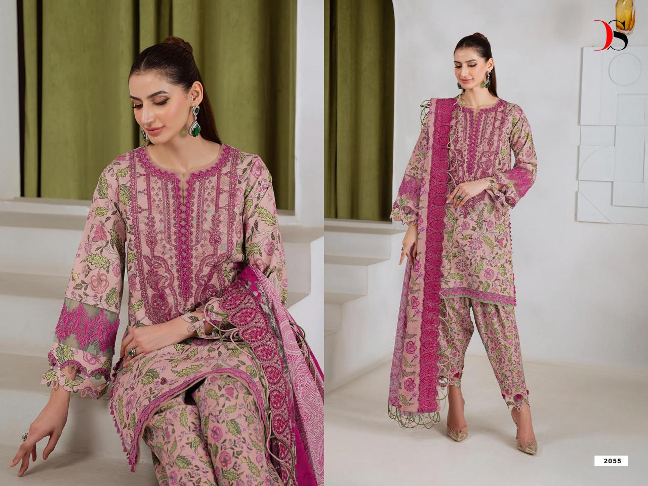 Deepsy Jade Baagh vol 2 Cotton Dupatta catalog wholesale pakistani suits