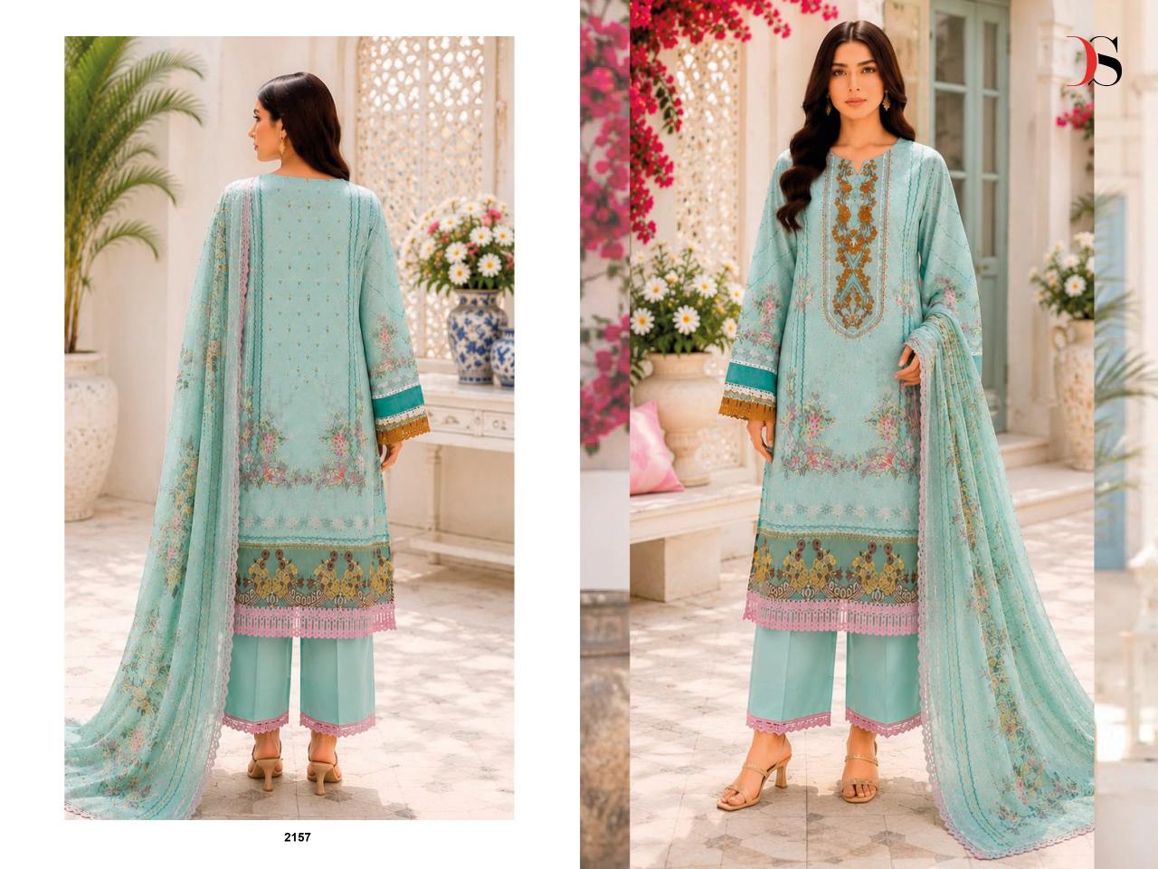 Deepsy Jade Bliss Lawn vol 6 catalog chiffon dupatta pakistani suits in wholesale price