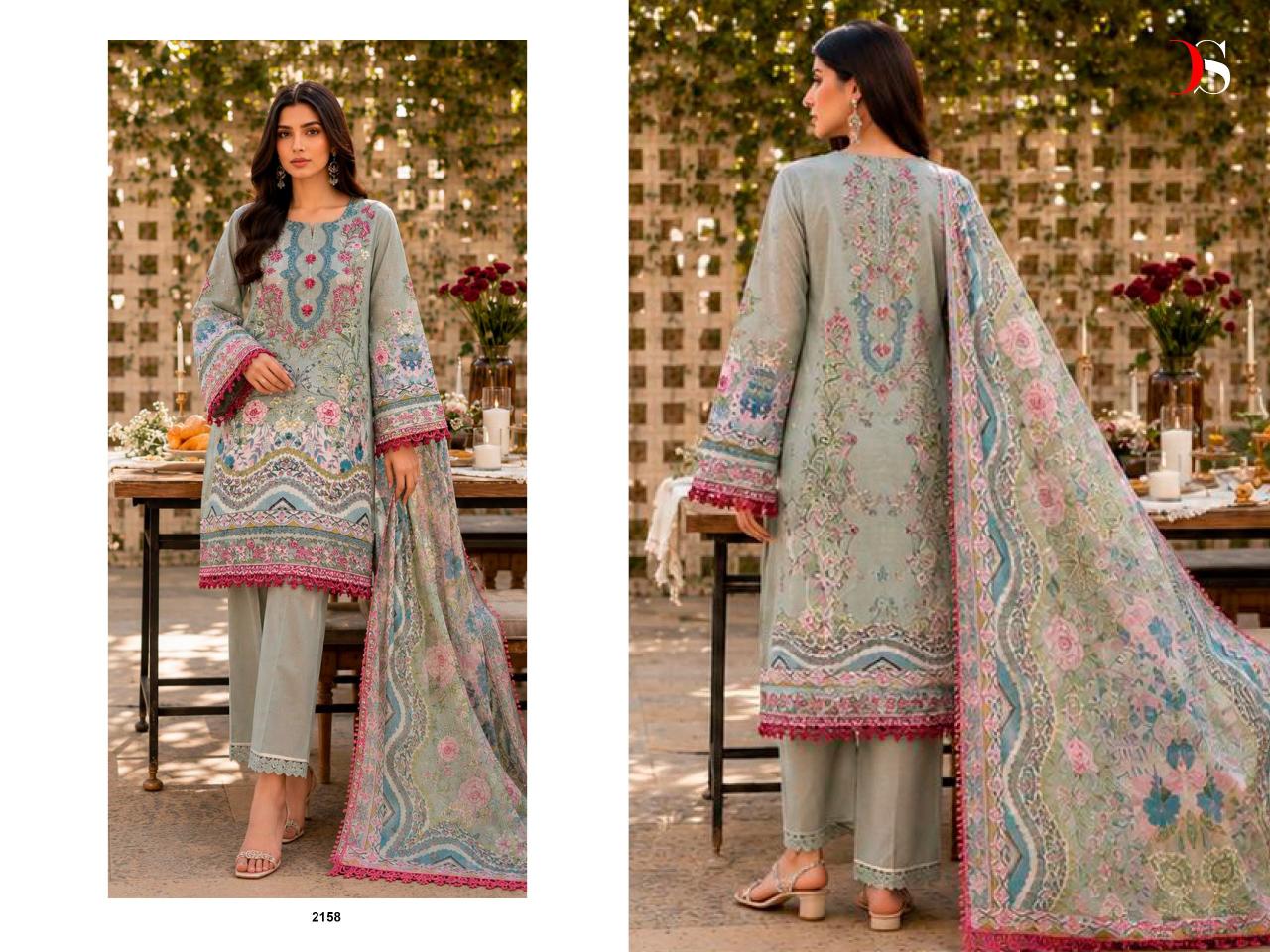 Deepsy Jade Bliss Lawn vol 6 catalog chiffon dupatta pakistani suits in wholesale price