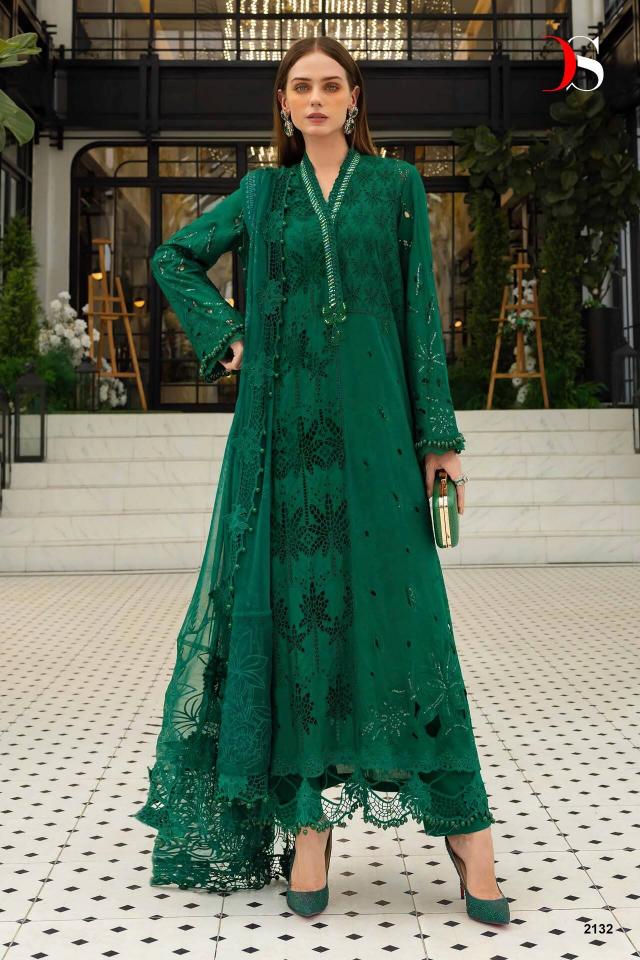 Deepsy Maria B Embroidered Vol 5 NX catalog Chiffon Dupatta pakistani suit wholesale market