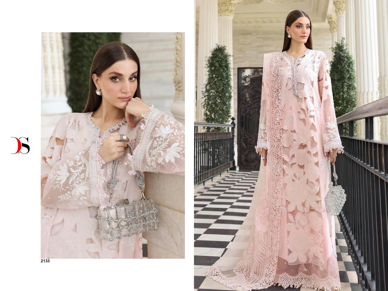 Deepsy Maria B Embroidered Vol 5 NX catalog Cotton Dupatta pakistani suit in mumbai wholesaler
