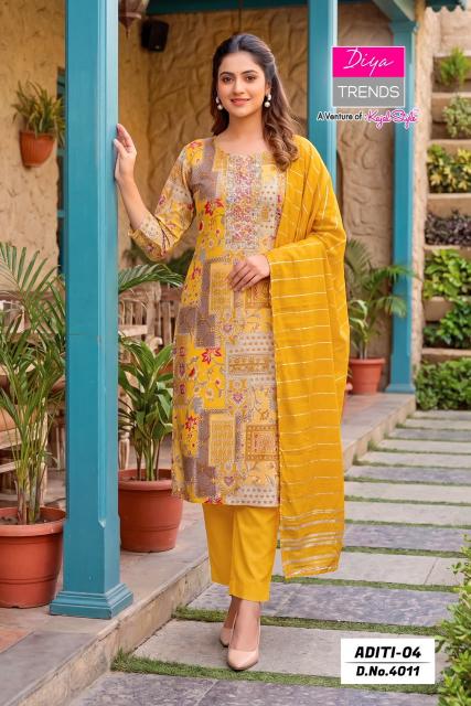 Diya Trends Aditi vol 4 0.1 catalog wholesale kurti shop anokhi in dadar