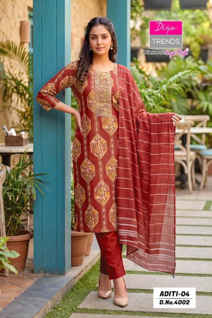 Diya Trends Aditi vol 4 0.1 catalog wholesale kurti shop anokhi in dadar