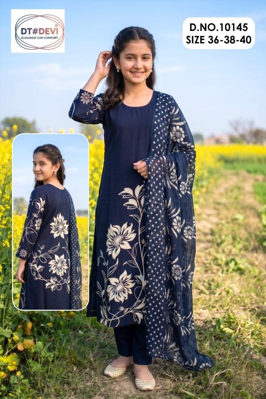 Dt Devi Chitraa vol 10 10145 catalog kids wear wholesales