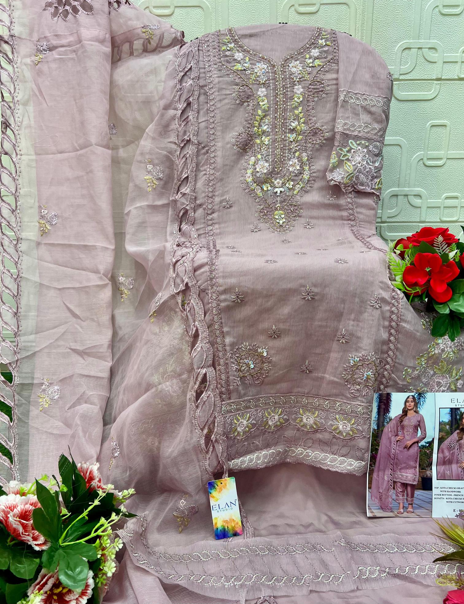 Elan E 09 catalog delhi wholesale seller pakistani suits