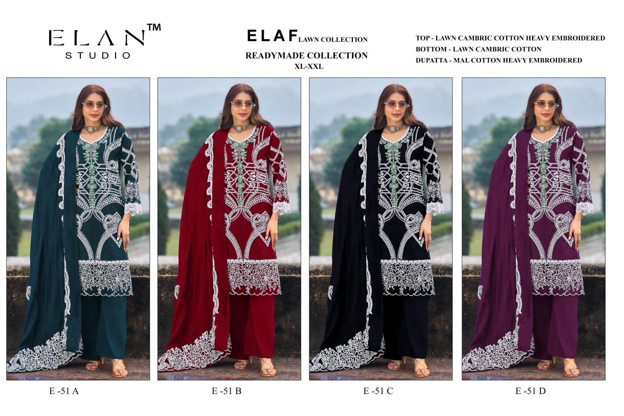 Elan E 51 catalog wholesale pakistani designer suits