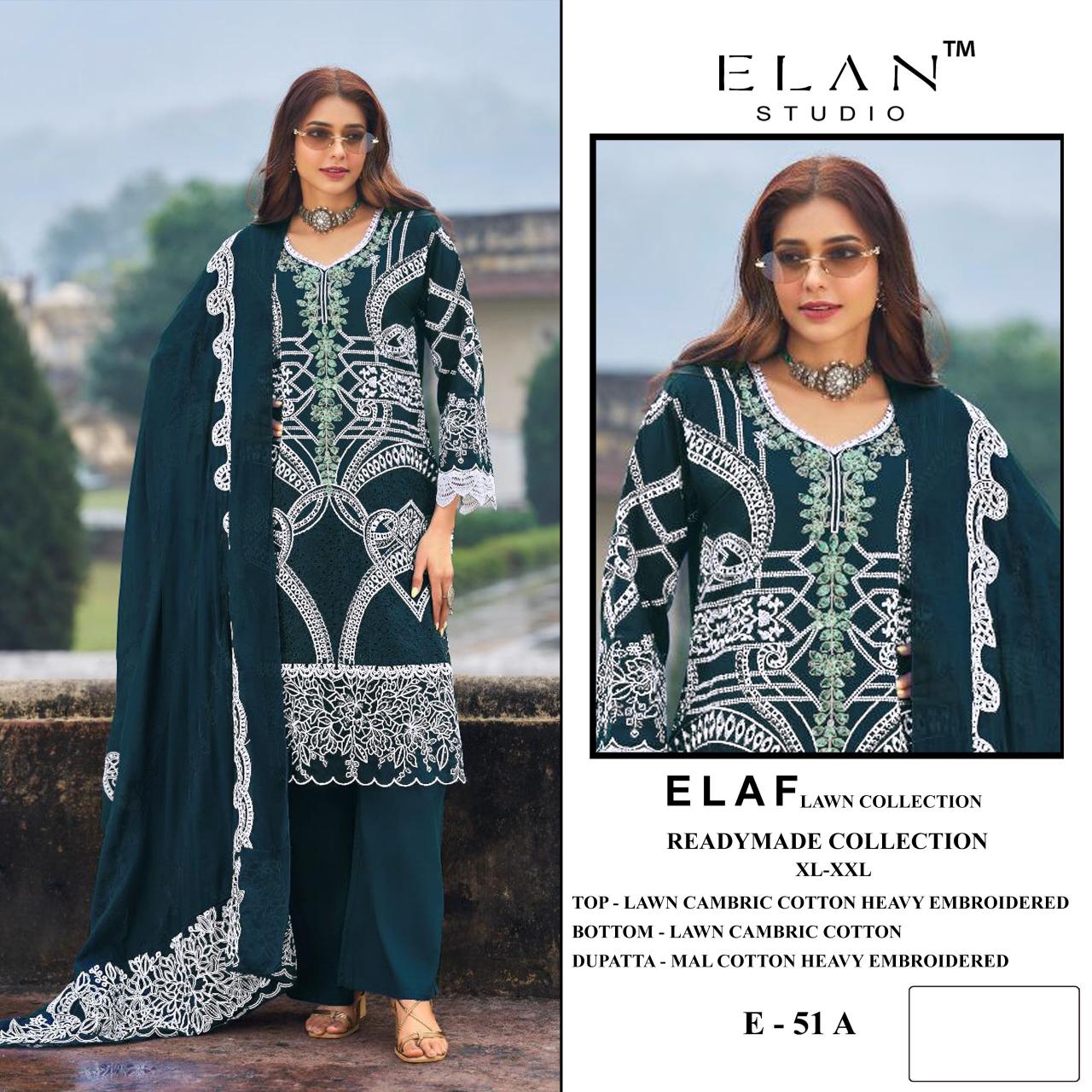 Elan E 51 catalog wholesale pakistani designer suits