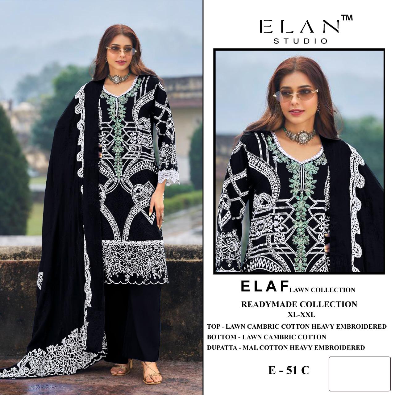 Elan E 51 catalog wholesale pakistani designer suits