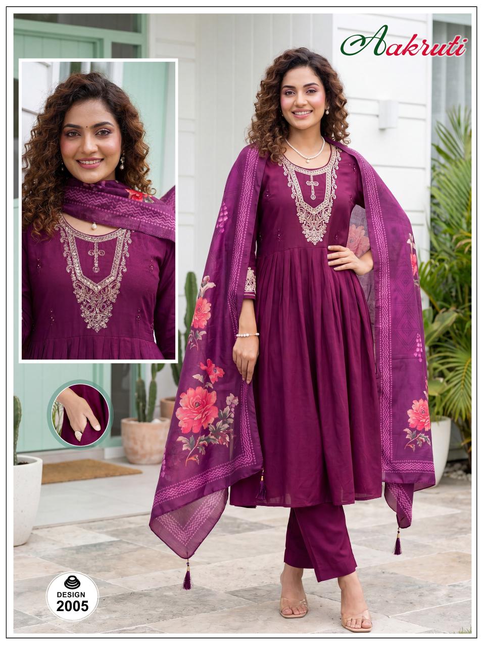 Felocity Aakruti catalog fashid wholesale kurtis
