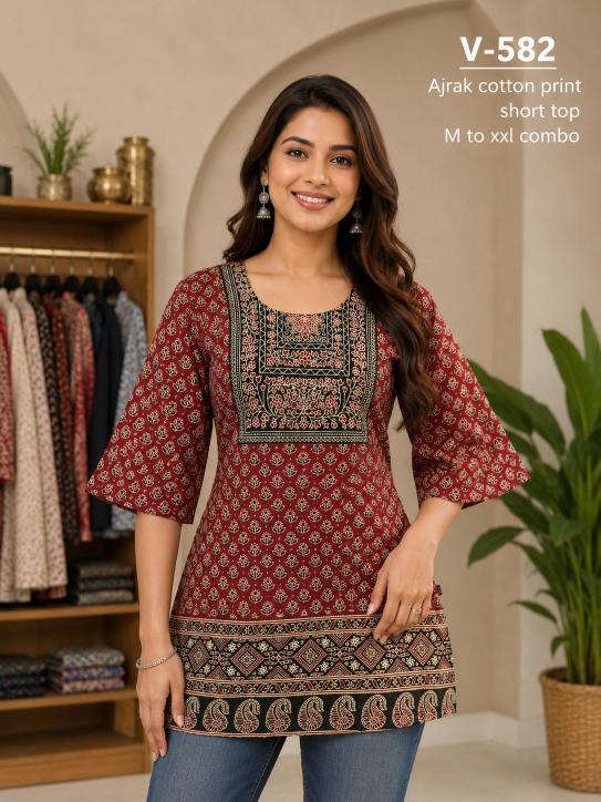 Felocity Ajrakh vol 10 catalog wholesale kurti suppliers in bangalore