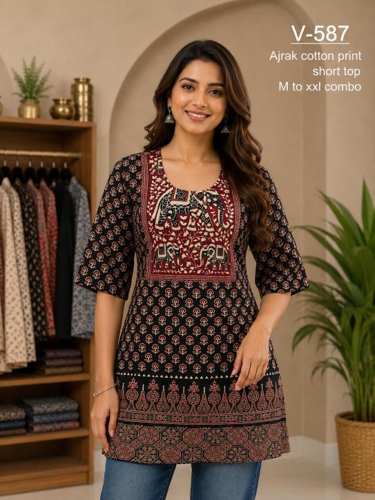 Felocity Ajrakh vol 11 catalog wholesale market in pune for kurtis