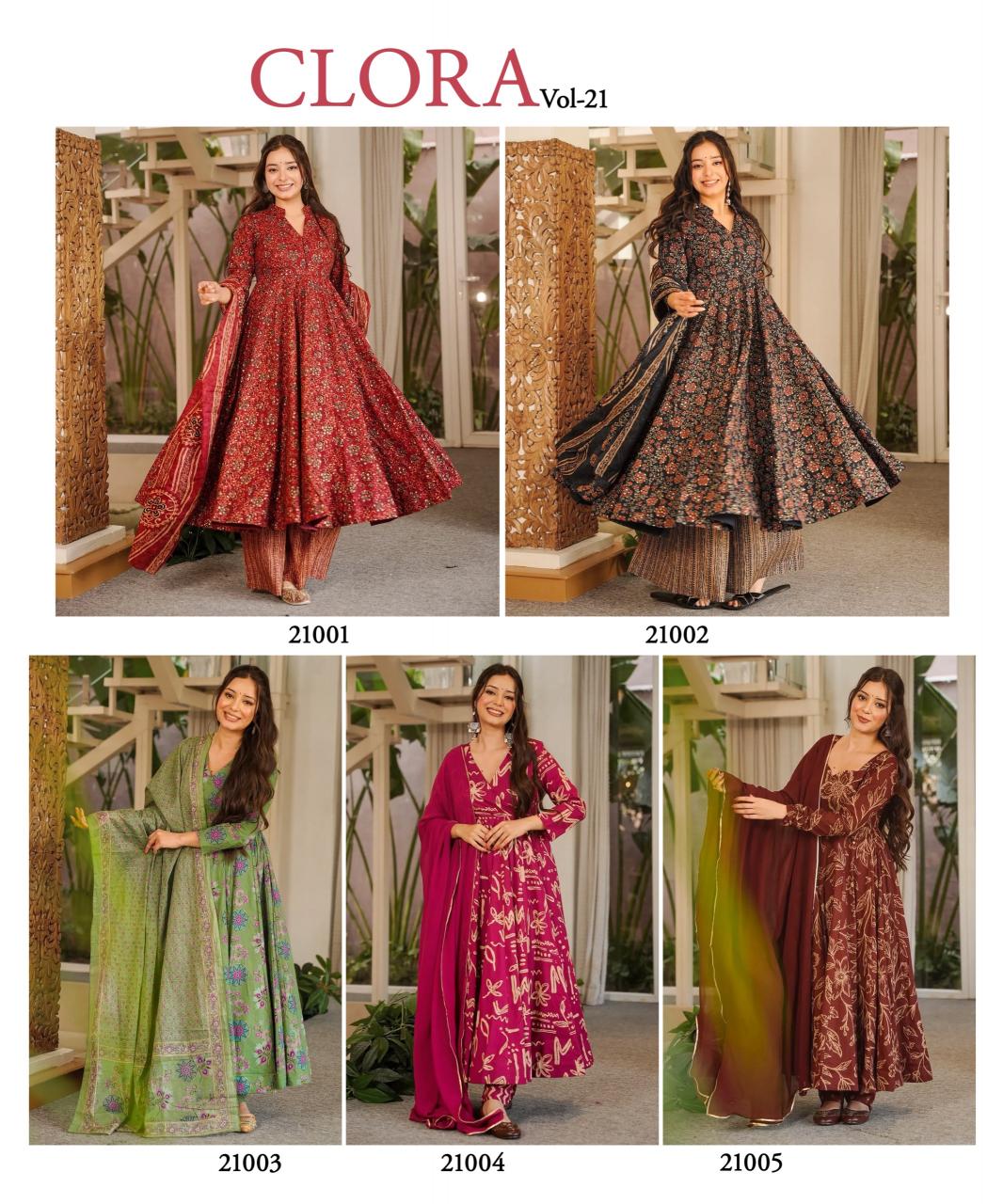 Felocity Clora Vol 21 catalog wholesale long kurtis in ulhasnagar