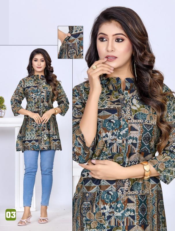 Felocity Cutee Girl catalog ladies kurti tops and jeans wholesaler in mumbai 