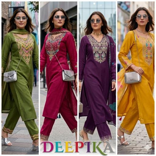 Felocity Deepika catalog designer kurtis wholesale