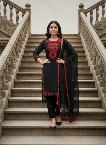 Felocity faux georgette SC3p 35 catalog wholesale georgette kurtis online