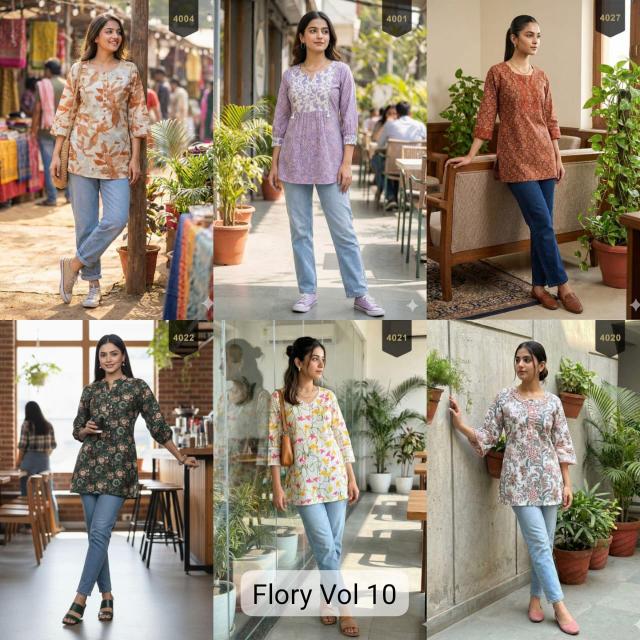 Felocity Flory vol 10 catalog wholesale kurtis in india
