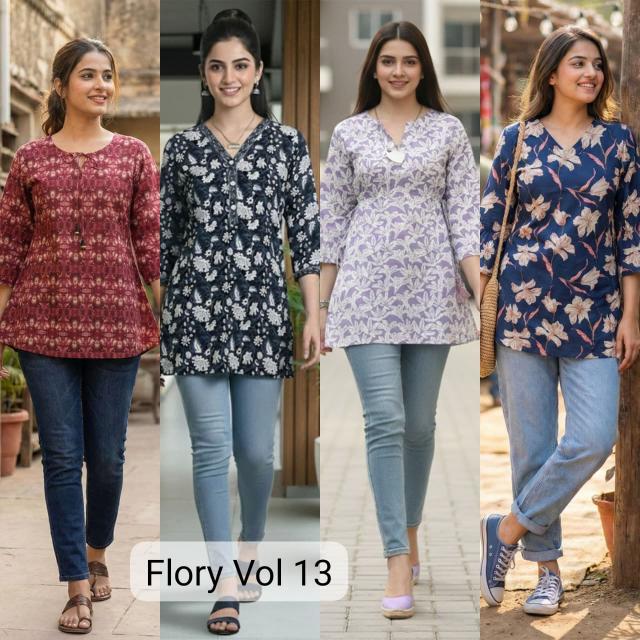 Felocity Flory vol 13 catalog wholesale kurtis online surat