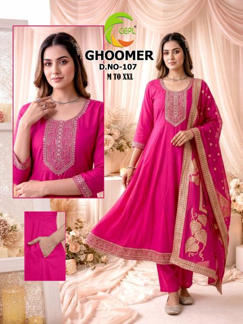 Felocity Ghoomer catalog selfie kurti wholesale surat