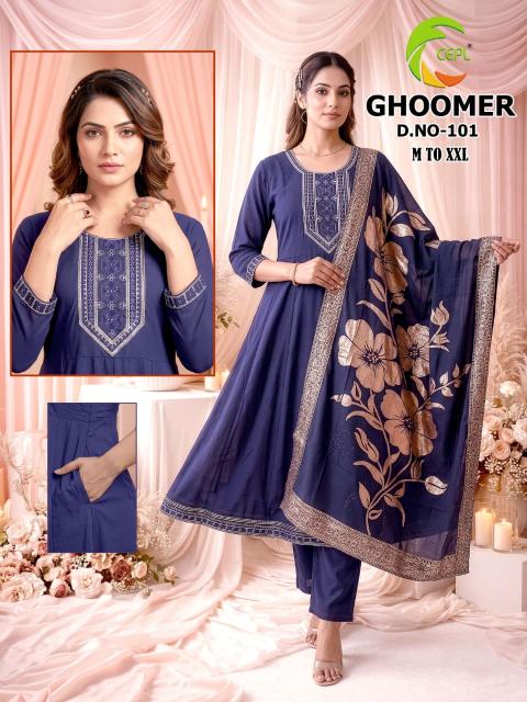 Felocity Ghoomer catalog selfie kurti wholesale surat