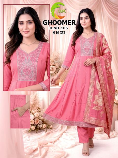 Felocity Ghoomer catalog selfie kurti wholesale surat