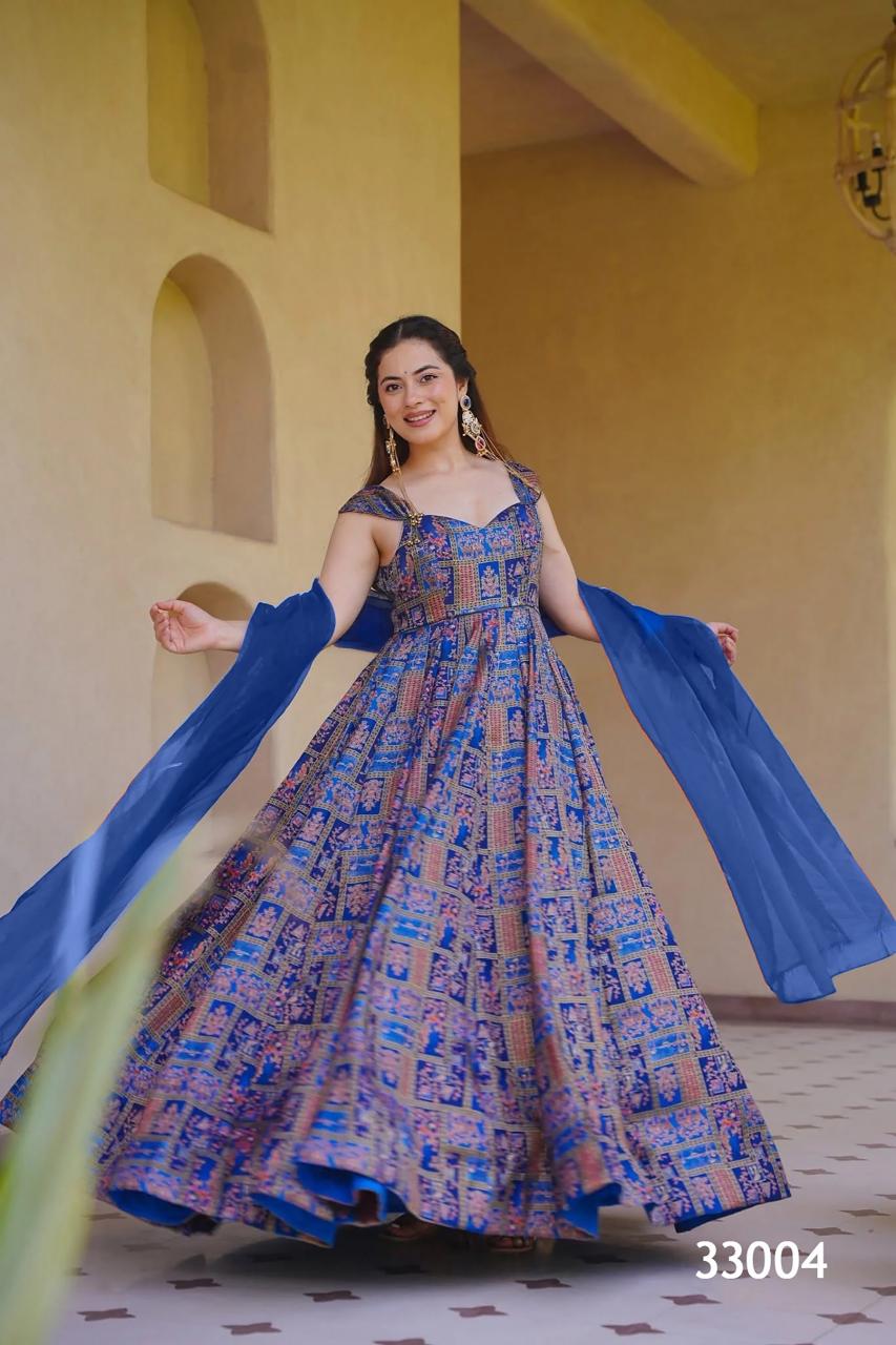 Felocity Lucaya vol 33 catalog raw silk anarkali kurtis wholesale
