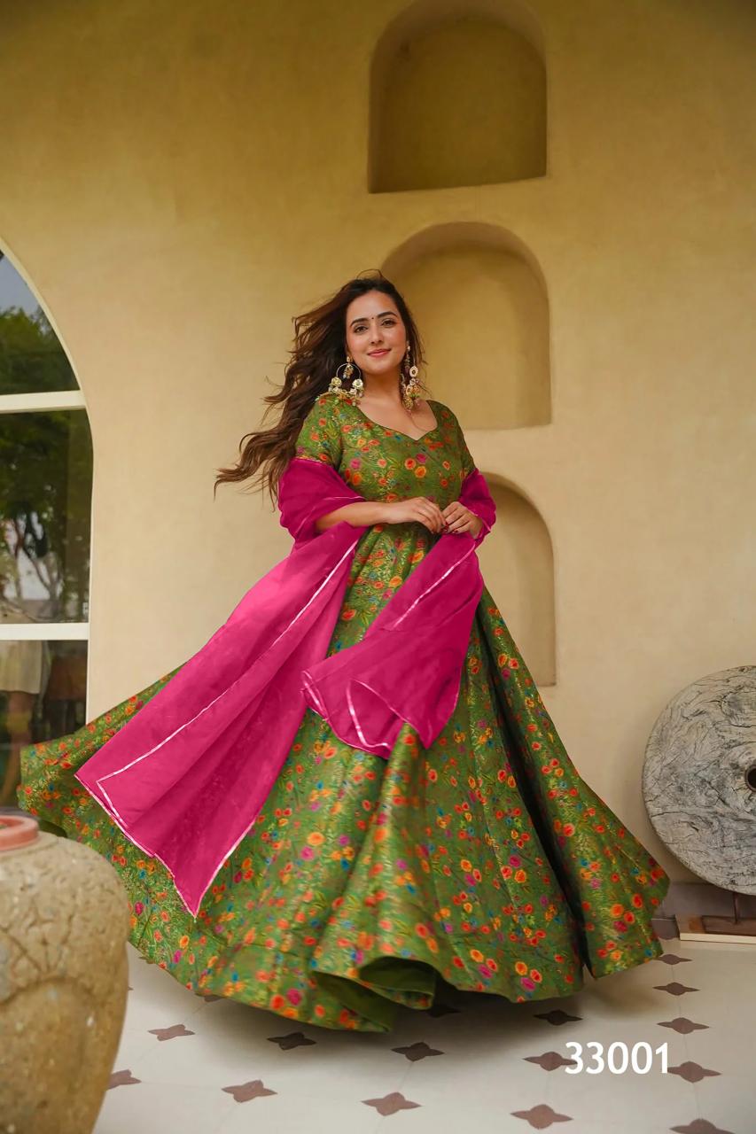 Felocity Lucaya vol 33 catalog raw silk anarkali kurtis wholesale