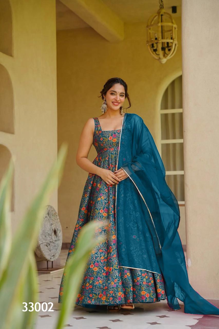 Felocity Lucaya vol 33 catalog raw silk anarkali kurtis wholesale