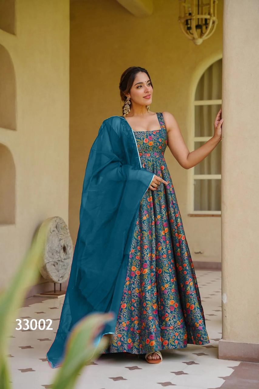 Felocity Lucaya vol 33 catalog raw silk anarkali kurtis wholesale