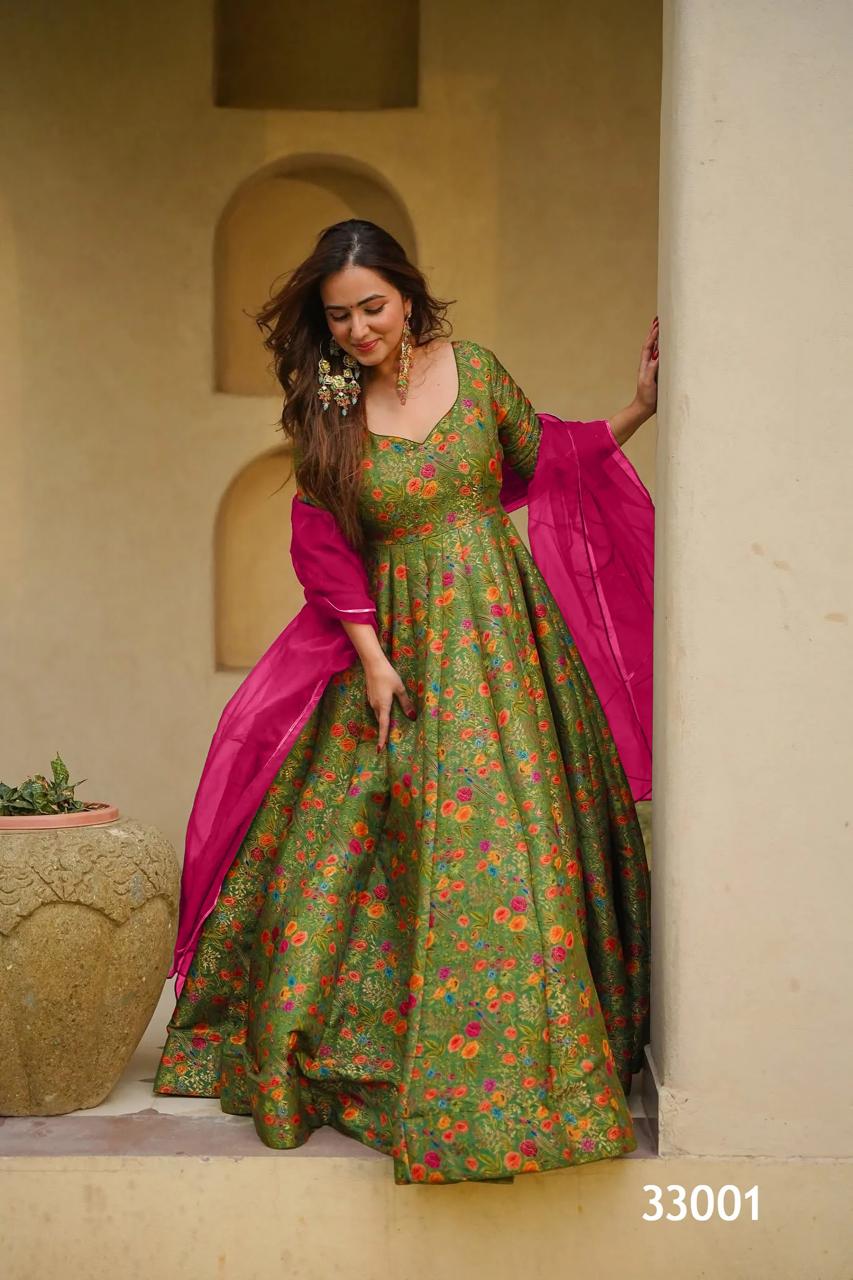 Felocity Lucaya vol 33 catalog raw silk anarkali kurtis wholesale