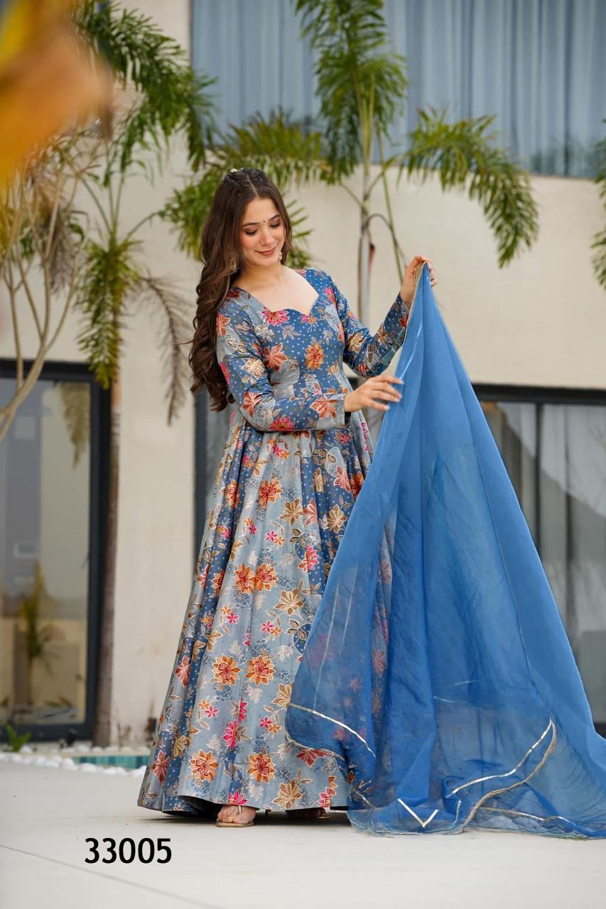 Felocity Lucaya vol 33 catalog raw silk anarkali kurtis wholesale