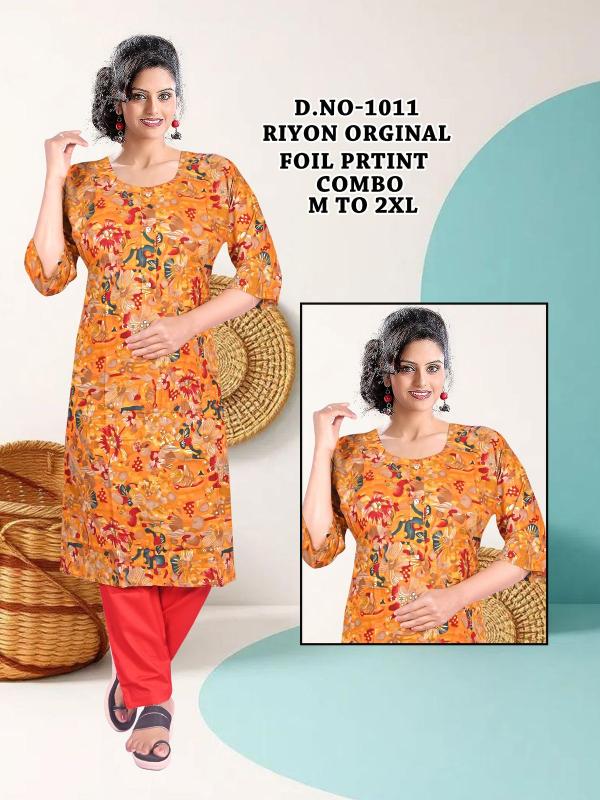 Felocity Rayon Foil print vol 2 catalog kurtis for 300 rs online wholesale price