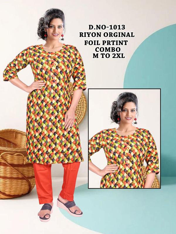 Felocity Rayon Foil print vol 2 catalog kurtis for 300 rs online wholesale price