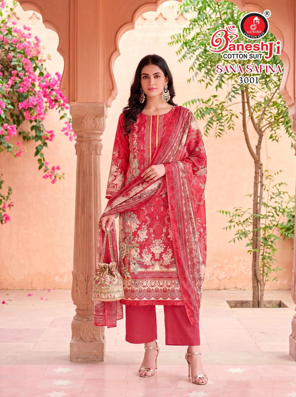 Ganeshji sana Safina Vol 3 - Dress Material