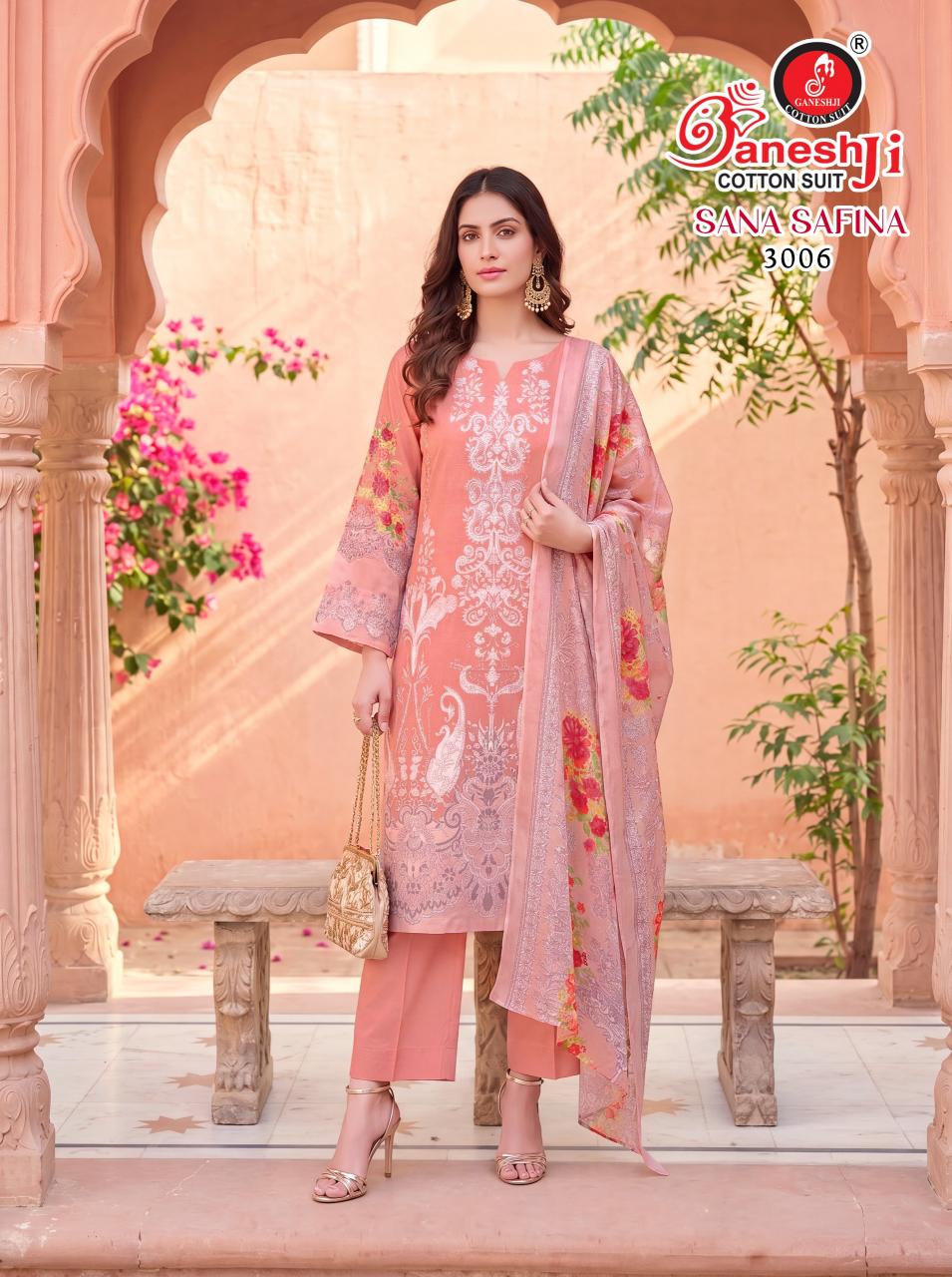 Ganeshji sana Safina Vol 3 - Dress Material