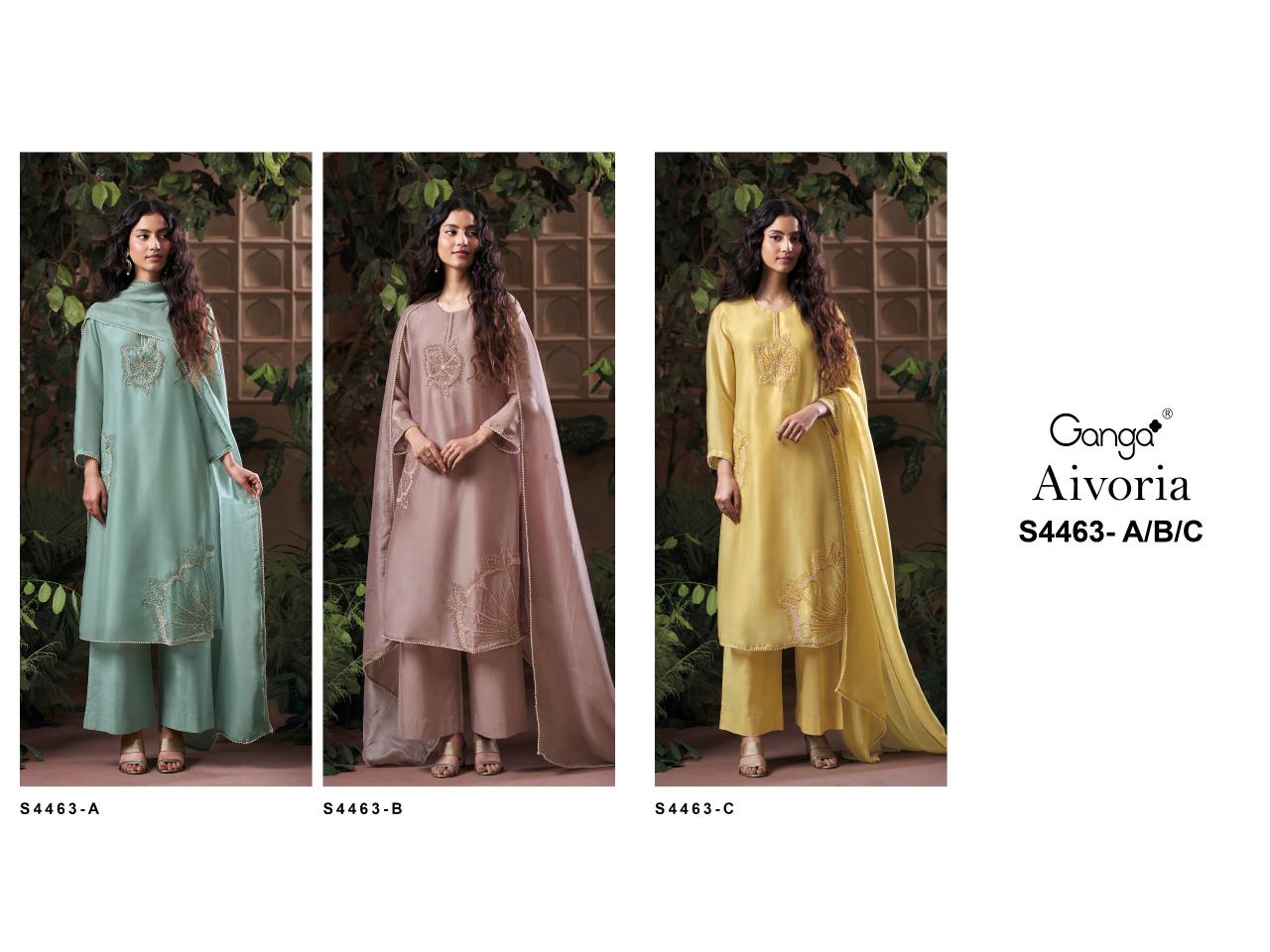 Ganga Aivoria catalog wholesale pakistani designer salwar kameez